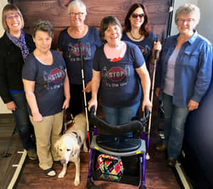 White Cane Safety Day Group Photo Wallpaper