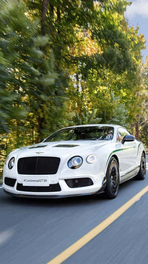 White Continental Bentley Iphone Wallpaper
