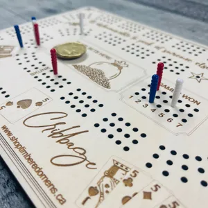 White Cribbage Board Wallpaper