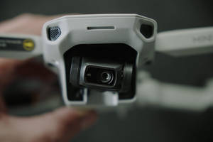 White Drone Black Webcam Wallpaper