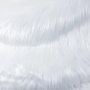 White Faux Fur Texture Wallpaper