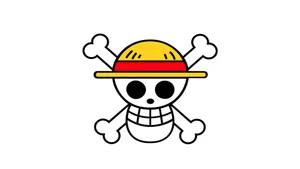 White Hd Straw Hat Logo Wallpaper