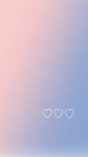 White Hearts Cute Iphone Lock Screen Wallpaper