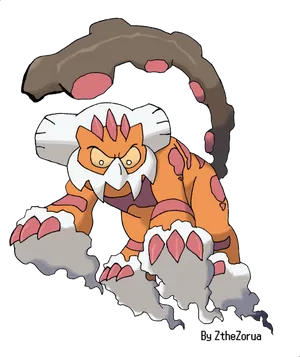 White Landorus Hovering Wallpaper