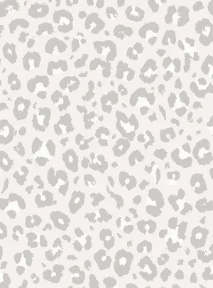 White Leopard Extreme Print Wallpaper