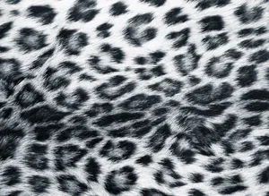 White Leopard Skin Print Wallpaper