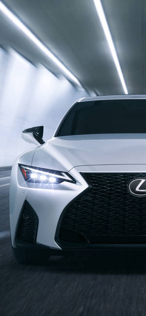 White Lexus Headlight Iphone Wallpaper