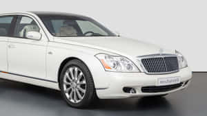 White Maybach Landaulet Side View Wallpaper