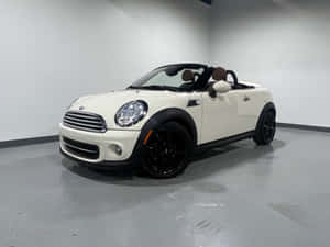 White Mini Roadster Convertible Wallpaper