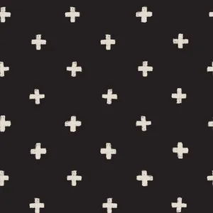 White Plus Patterns Wallpaper