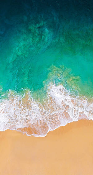 White-sand Beach On Awesome Phone Wallpaper