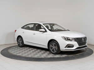 White Sedan M G5 Showroom Wallpaper