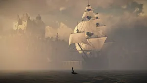 White Ship In Greedfall Wallpaper
