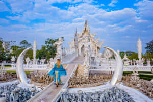 White Temple In Chiang Rai. Wallpaper