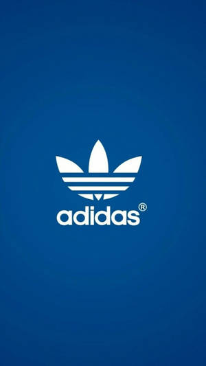 White Three-leafed Logo Adidas Iphone Wallpaper