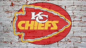 White Wall Kc Chiefs Logo Wallpaper