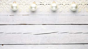 White Wood Christmas Background Wallpaper