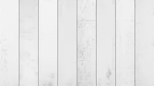White Wooden Planks Texture Wallpaper