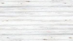 White Wooden Planks Texture Wallpaper