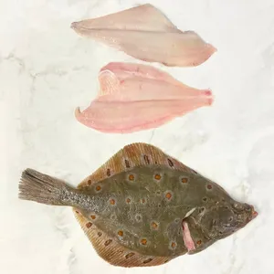 Wholeand Filleted Plaiceon Marble Wallpaper