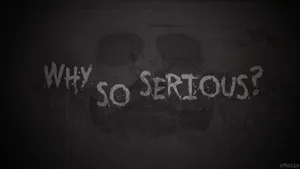 Why So Serious In Spray Paint Wallpaper