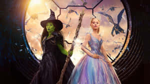 Wicked Glinda And Dorothy Wallpaper