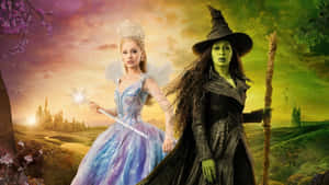 Wicked Glinda Contrast Wallpaper