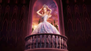 Wicked Glinda In Elegant Gown Wallpaper