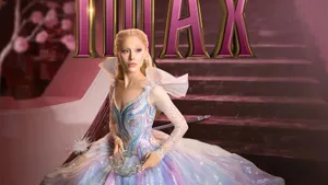 Wicked Glinda In Fantasy Dress Wallpaper