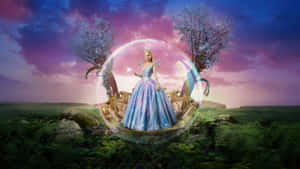 Wicked Glinda In Magical Bubble Wallpaper