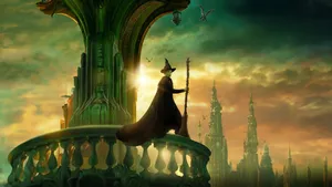Wicked Movie Magical Oz Scene Wallpaper