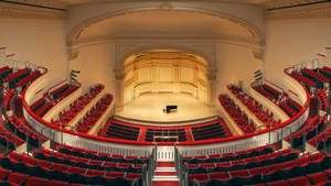 Wide-angle Carnegie Hall Stage Wallpaper