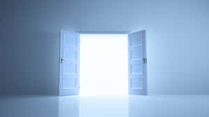 Widely Open Door Wallpaper