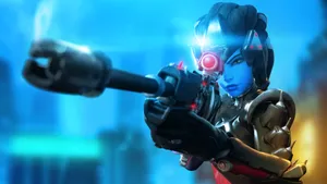 Widowmaker The Assassin With The Sniper Rifle Wallpaper