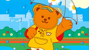 Wiggle Wiggle Bear Character Wallpaper