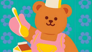Wiggle Wiggle Bear Chef Wallpaper