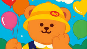 Wiggle Wiggle Bear Mascot Wallpaper
