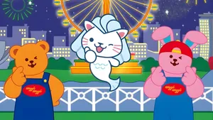 Wiggle Wiggle Fun Characters Wallpaper