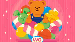 Wiggle Wiggle Toy Collection Wallpaper