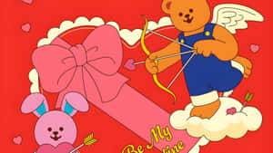 Wiggle Wiggle Valentine Theme Wallpaper