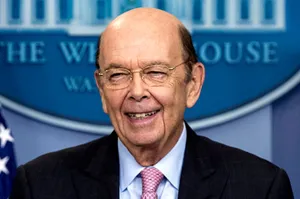 Wilbur Ross Smilingat White House Wallpaper