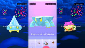 Wild Bergmite, Avalugg, And Shiny Spheal Wallpaper