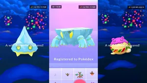 Wild Bergmite, Avalugg, And Shiny Spheal Wallpaper