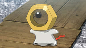 Wild Meltan Standing On Wooden Plank Wallpaper