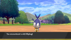 Wild Pokémon Blipbug Encounter Wallpaper
