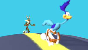 Wile E Coyote And Road Runner Looney Tunes Wallpaper