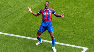 Wilfried Zaha On Grassy Field Wallpaper