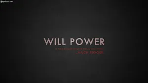 Will Power Motivational Hd Quotation Wallpaper