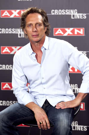 William Fichtner Striking A Pose Wallpaper