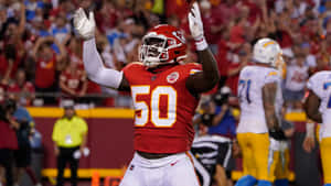 Willie Gay Celebration Kansas City Chiefs Wallpaper